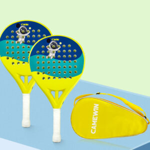 Camewin 4047 kids padel racket in blue and yellow